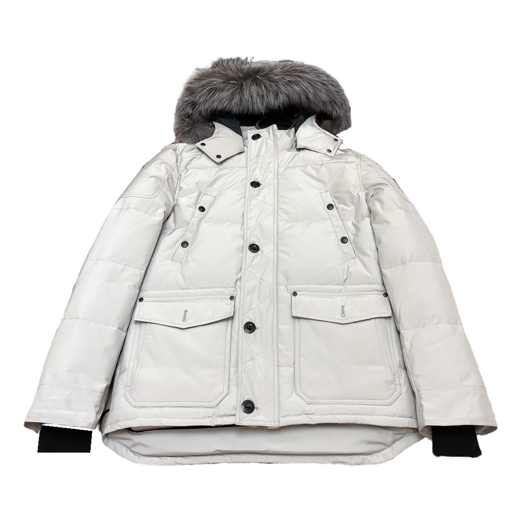 Moose Knuckles Four-Pocket Hooded Puffer – Fur Trim | Canadian Down