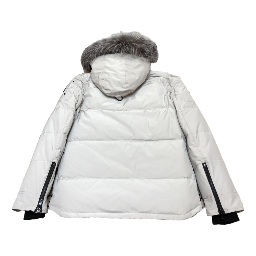 Moose Knuckles Four-Pocket Hooded Puffer – Fur Trim | Canadian Down