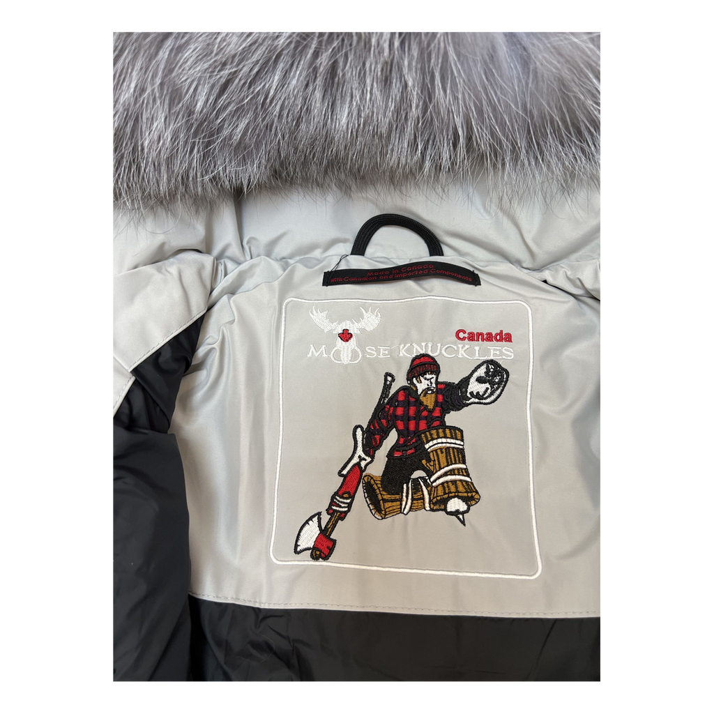 Moose Knuckles Four-Pocket Hooded Puffer – Fur Trim | Canadian Down
