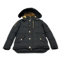 Moose Knuckles Gold 3Q Puffer Jacket – Fur Trim | Black