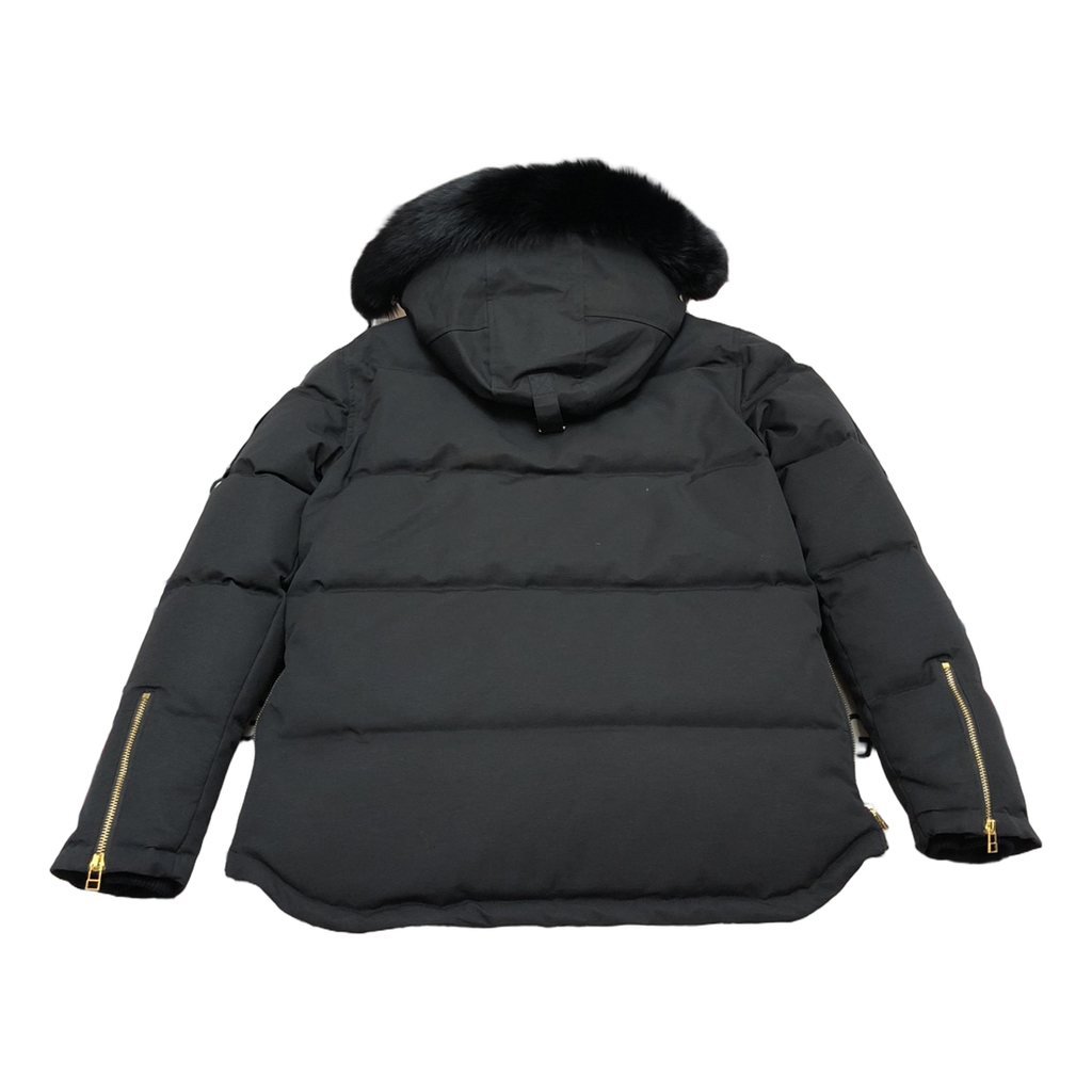 Moose Knuckles Gold 3Q Puffer Jacket – Fur Trim | Black