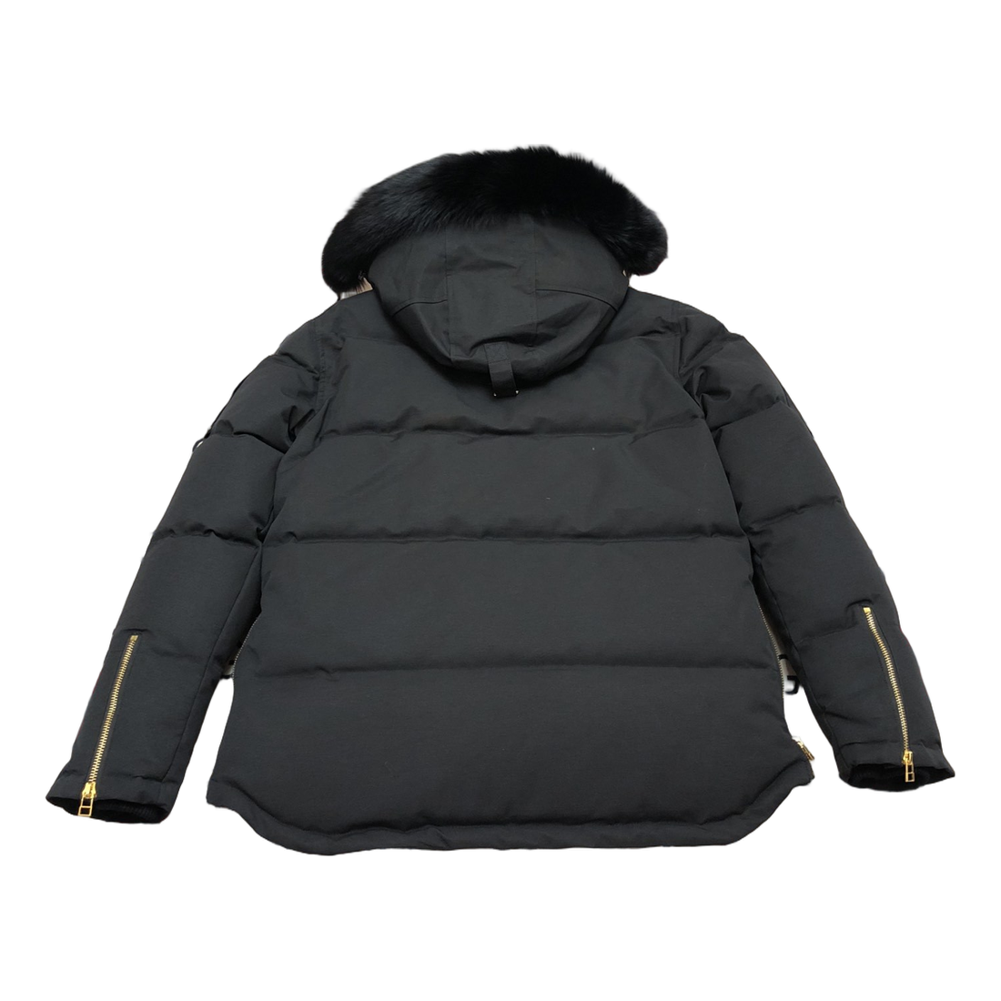 Moose Knuckles Gold 3Q Puffer Jacket – Fur Trim | Black