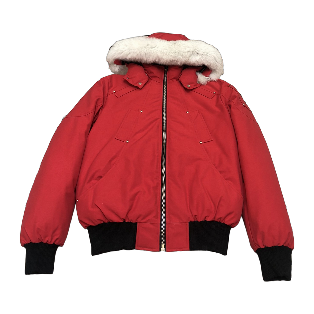 Moose Knuckles Men’s Original Ballistic Bomber – Shearling Trim | Black