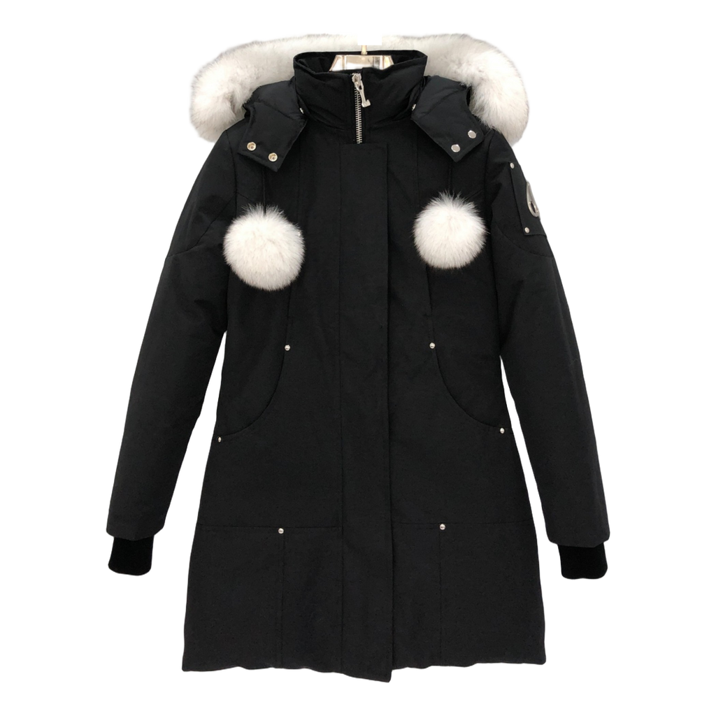 Moose Knuckles Stirling Parka – White Fur Trim | Canadian Down