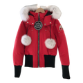 Moose Knuckles Debbie Bomber – Coyote Fur Collar | Canadian Down