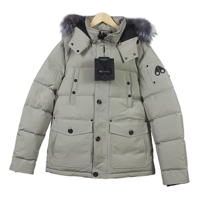 Moose Knuckles Four-Pocket Quilted Jacket – Fur Trim | Canadian Down