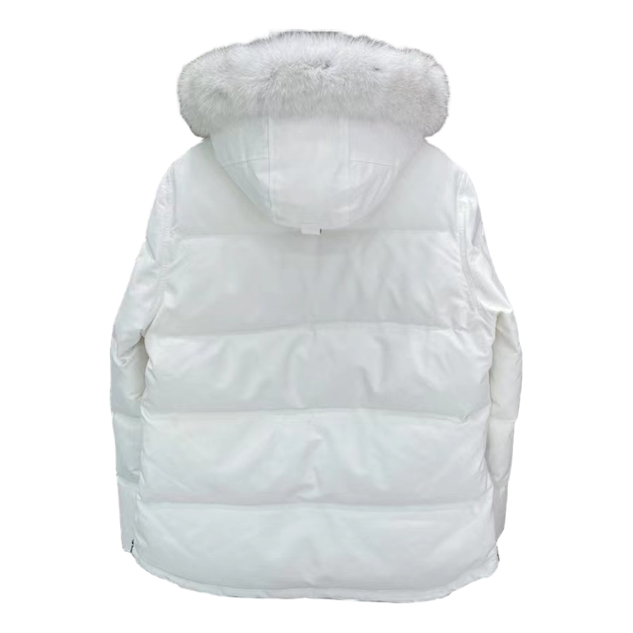 Moose Knuckles Chest-Zip Hooded Puffer – Fur Trim | Canadian Down