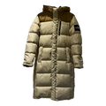 The North Face Colour-Block Long Puffer Coat – Hooded | Tan