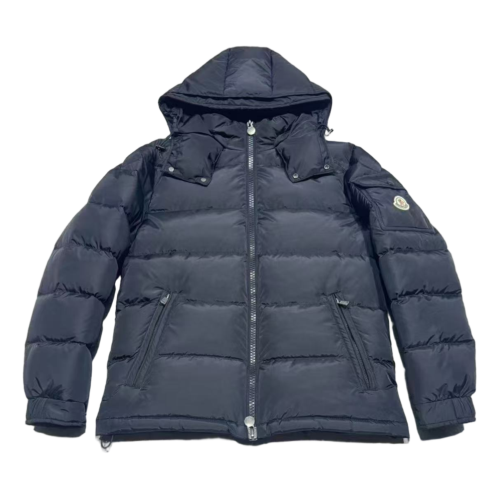 Moncler Sleeve-Pocket Hooded Puffer – Navy | Premium Down