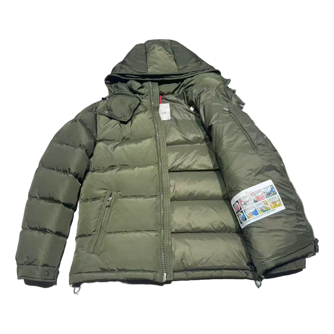 Moncler Maya Matte Hooded Puffer – Olive Green | Premium Down