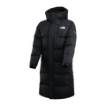 The North Face Color-Block Long Down Coat – Black