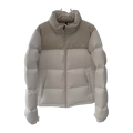 The North Face Cropped Puffer Jacket – Stand Collar | Cream