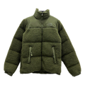 The North Face Fleece-Panel Puffer Jacket – Stand Collar | Olive