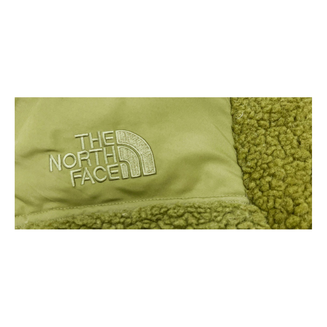 The North Face Fleece-Panel Puffer Jacket – Stand Collar | Olive