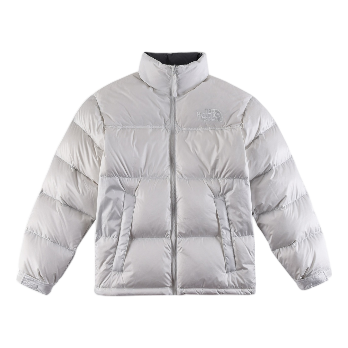 The North Face Contrast-Panel Puffer Jacket – Stand Collar | Two-Tone