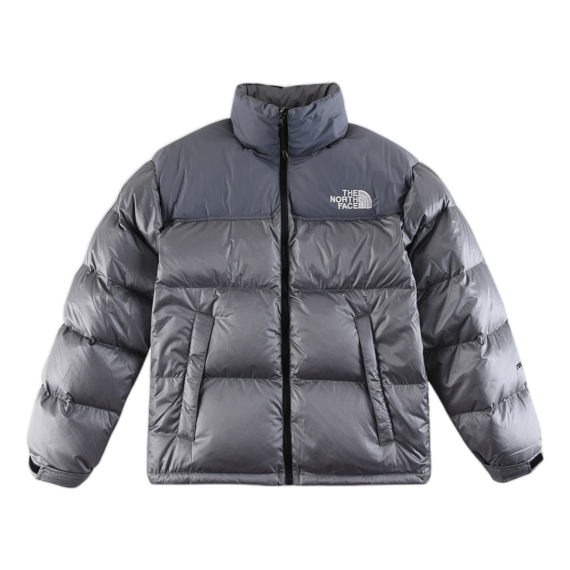 The North Face Contrast-Panel Puffer Jacket – Stand Collar
