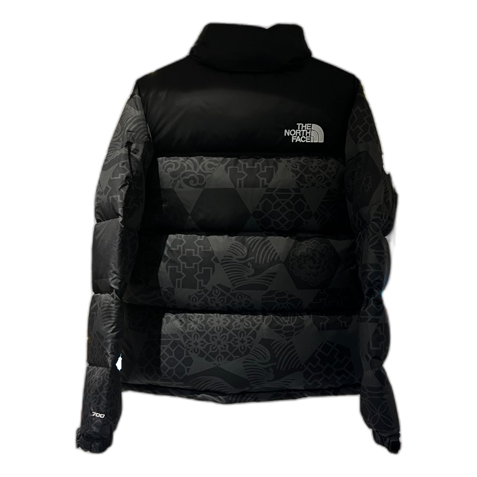 The North Face 1996 Nuptse Patterned Puffer Jacket – Black | 700-Fill