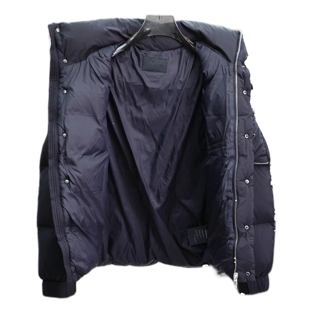 Prada Hooded Puffer Jacket – Sleeve Pouch Detail