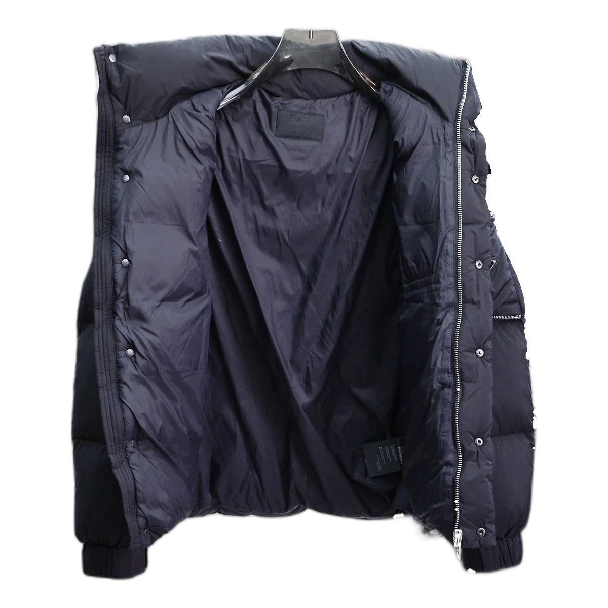 Prada Hooded Puffer Jacket – Sleeve Pouch Detail